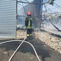 Serre in fiamme a Grumo Appula: Vigili del Fuoco in azione