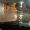 Pioggia a Bari, sottopasso di via Buozzi allagato