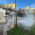 Pulizia straordinaria per il giardino Mimmo Bucci, Amiu: «I vandali non vinceranno»