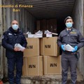 Sequestrate 16mila scarpe contraffatte al porto di Bari, donate in beneficienza