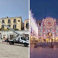 Festa di San Nicola a Bari, al via l'allestimento delle luminarie in piazza del Ferrarese
