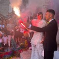 Matrimonio a Bari vecchia per Nicola Bellomo, il calciatore biancorosso sposa la  "sua " Angela