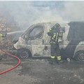 Incendio di un furgone portavalori a San Giorgio