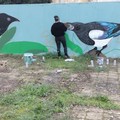 Parco Gargasole, prende forma il nuovo murale dell'artista londinese Le Spleen