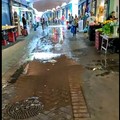 Bari, piove nei box del mercato coperto