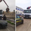 Liberata area occupata abusivamente nel porto di Bari: smaltite 19 tonnellate di rifiuti