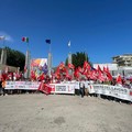 Sit-in di Cgil Bari all'inaugurazione della Fiera del levante: «No autonomia differenziata»