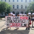 Università di Bari, gli studenti protestano contro il blocco delle carriere accademiche