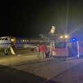 Espianto organi, equipe da Bologna a Bari a bordo di un Falco 900 dell'aeronautica