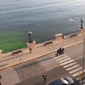 Mare fluorescente a Bari, il tracciante della Guardia costiera porta al Kursaal