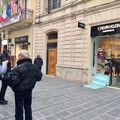 Spaccata da Calvin Klein in via Sparano a Bari