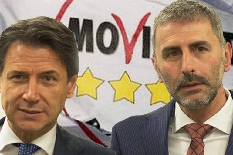 Carelli con Giuseppe Conte