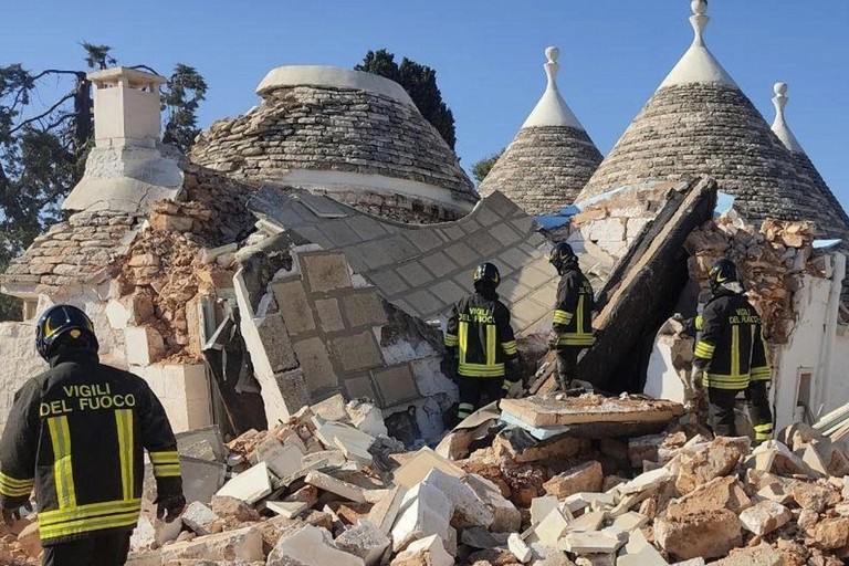 Esplosione Cisternino. <span>Foto Vigili del Fuoco </span>