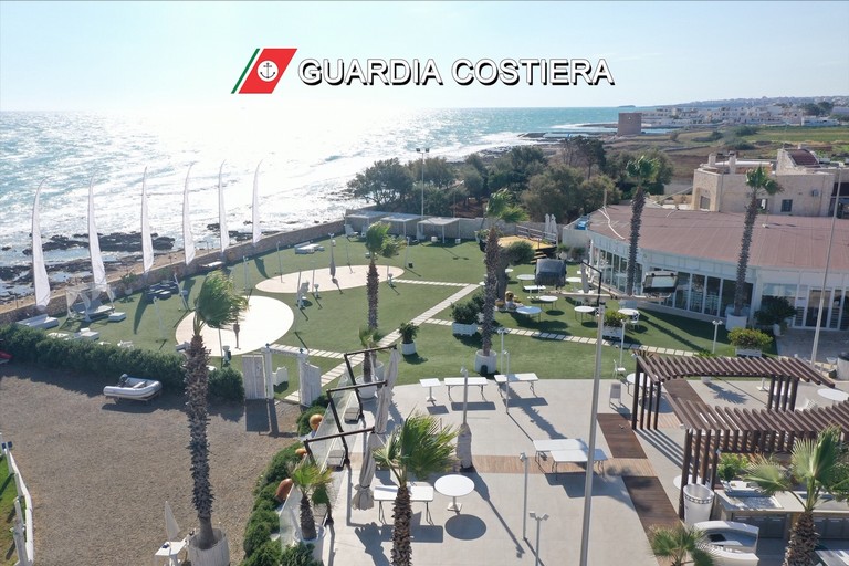 La struttura sequestrata