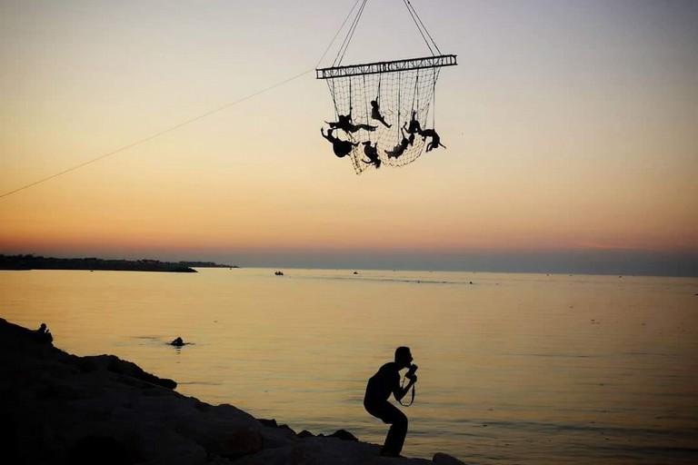 Lo spettacolo a San Girolamo. <span>Foto Elda Grazioso -  Pagina Facebook La Festa del Mare</span>