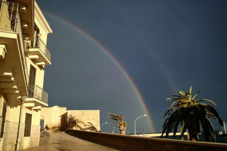 L'arcobaleno nel cielo di Bari. <span>Foto Valentina Lupoli </span>