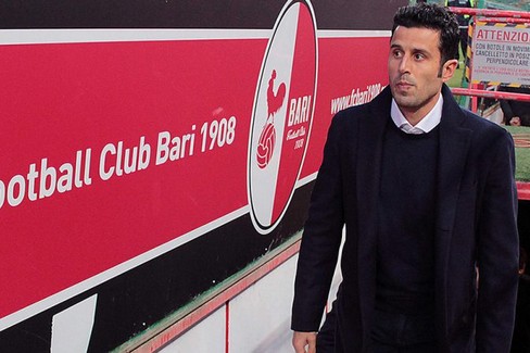 Fabio Grosso prima di entrare in campo. <span>Foto FC Bari 1908</span>