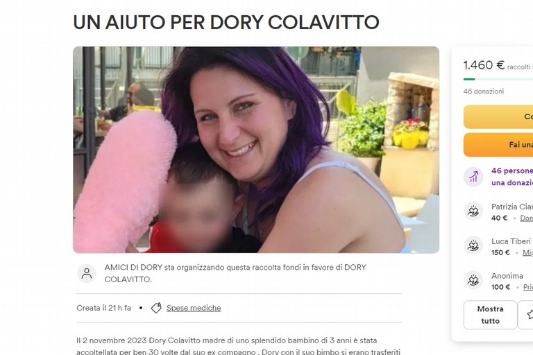 Solidarietà per Dory, la donna accoltellata dall’ex a Monopoli: al via la raccolta fondi degli amici