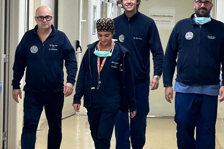 Il prof Bottio e una parte della sua equipe jfif