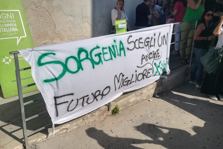 La protesta dei dipendenti