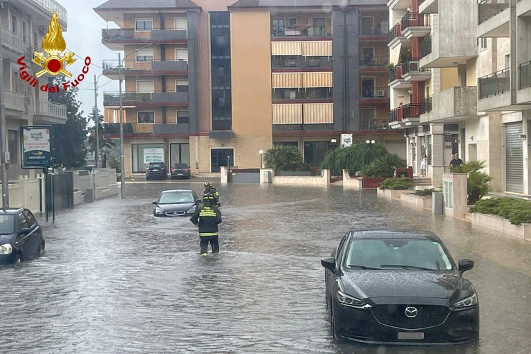 Il temporale a Putignano