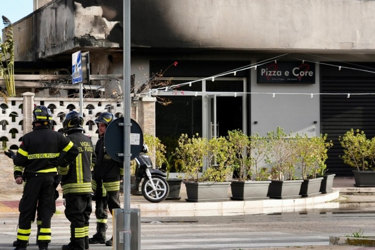 L'intervento dei Vigili del Fuoco