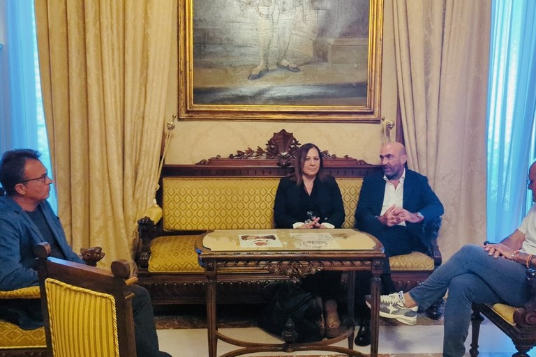 L'incontro del sindaco Leccese con dirigenti di Polizia