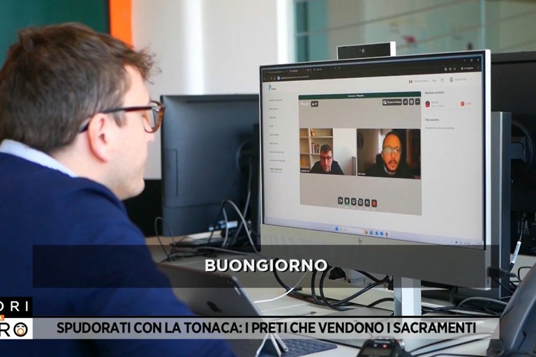 Linviato di Rete che parla online con don Luca