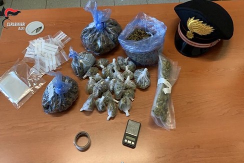 La droga sequestrata