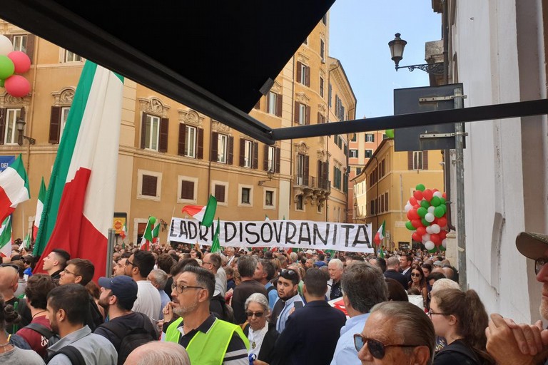 manifestazione centrodestra a roma