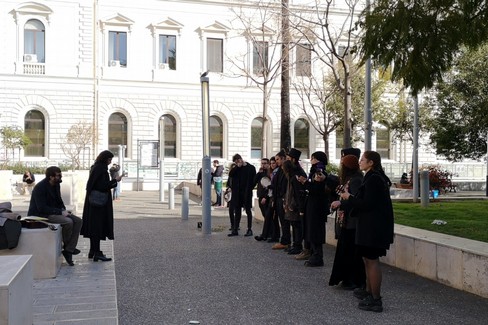 Il flash mob di Arti in libertà per presentare il suo manifesto