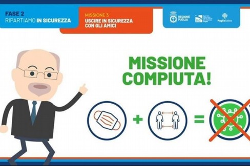 Fase due in sicurezza, Lopalco diventa un  "avatar " per spiegare le regole