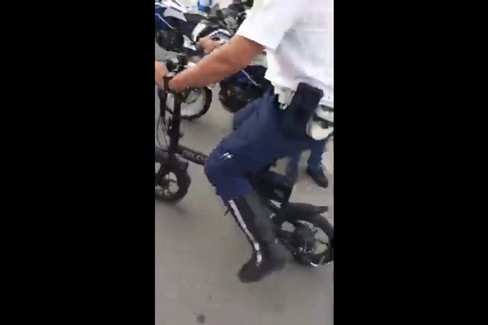 Sequestrata bici elettrica "truccata " a Bari