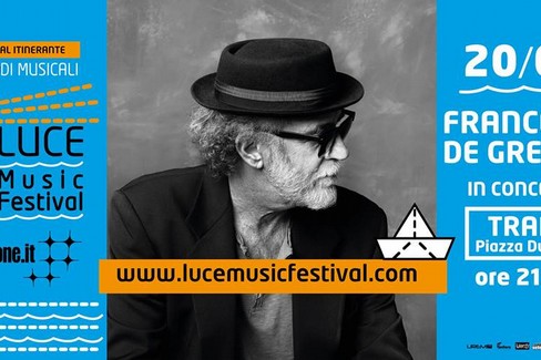 Luce Music Festival, a Trani i concerti di Francesco De Gregori e Fabrizio Moro