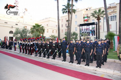 I 205 anni dei Carabinieri, la cerimonia a Bari