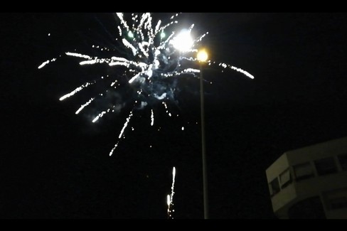 Fuochi d'artificio in via Alberotanza