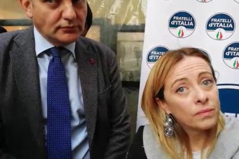 Giorgia Meloni a Bari per Filippo Melchiorre