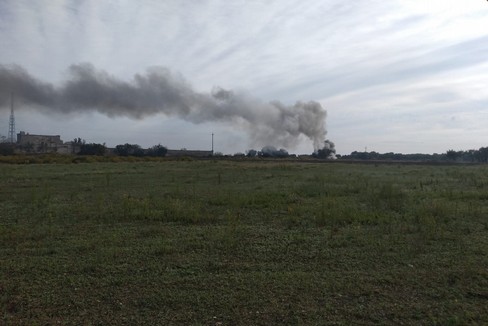 L'incendio a Mungivacca