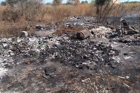 Incendio discarica abusiva Mungivacca