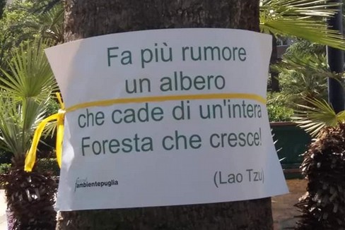 La manifestazione in piazza Umberto a Bari