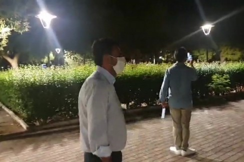 Accese le luci nel giardino Amprino a Poggiofranco