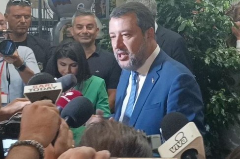 Matteo Salvini a Bari per l'inaugurazione della Nuova Fiera del Levante