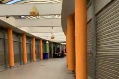 Il sopralluogo nel mercato di via Vaccarella