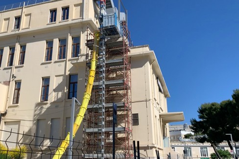 I lavori per il nuovo padiglione di oculistica