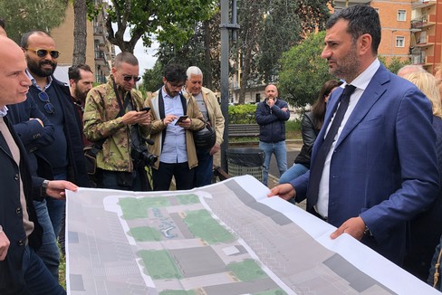 Inaugurato il cantiere in piazzetta dei papi
