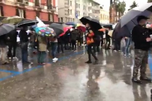 La protesta dei lavoratori dello spettacolo