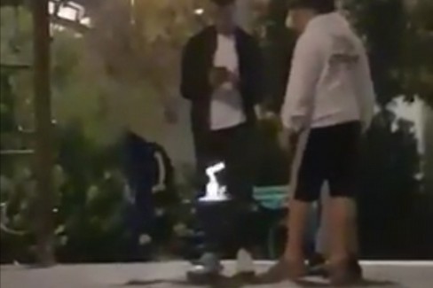 Giostre incendiate a Santa Scolastica