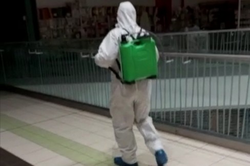 L'intervento di sanificazione a Bariblu