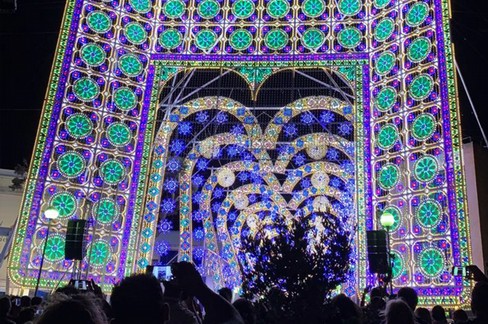 Le luminarie in Fiera