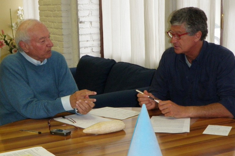Alberto Luca Recchi con Piero Angela